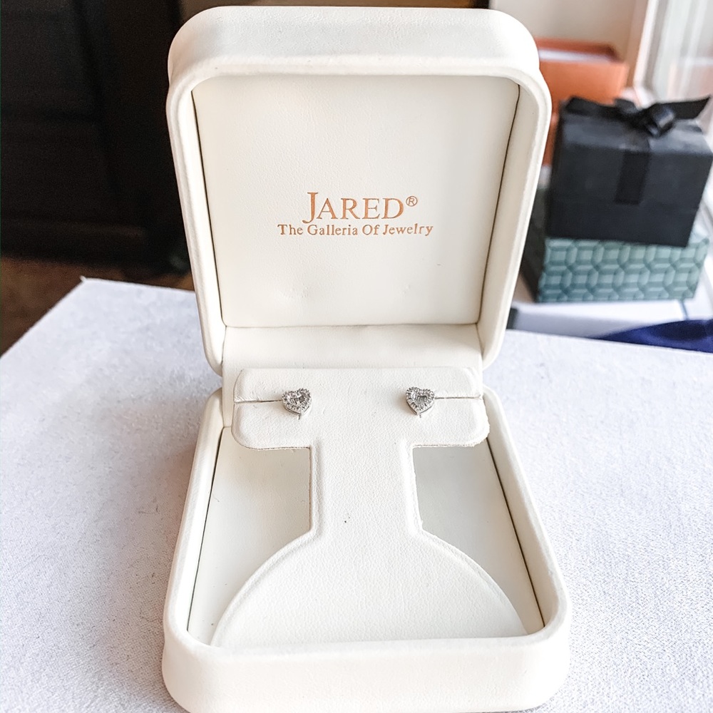 Jared Diamond Heart Earrings